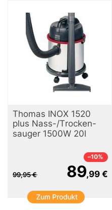 ThomasINOX1520plusNassTrockensauger1500W20l
